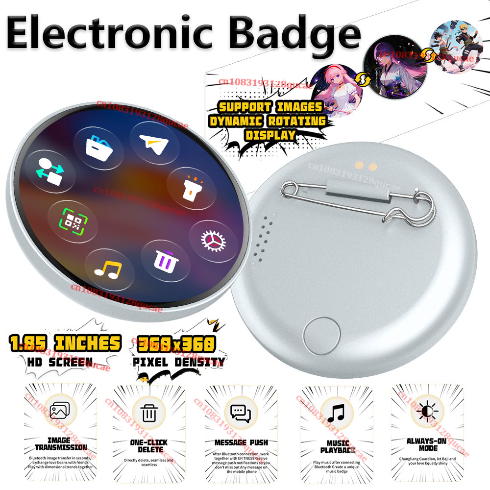 Smart Home Icon - Smart Dynamic E-badge 1.85'' HD 360*360