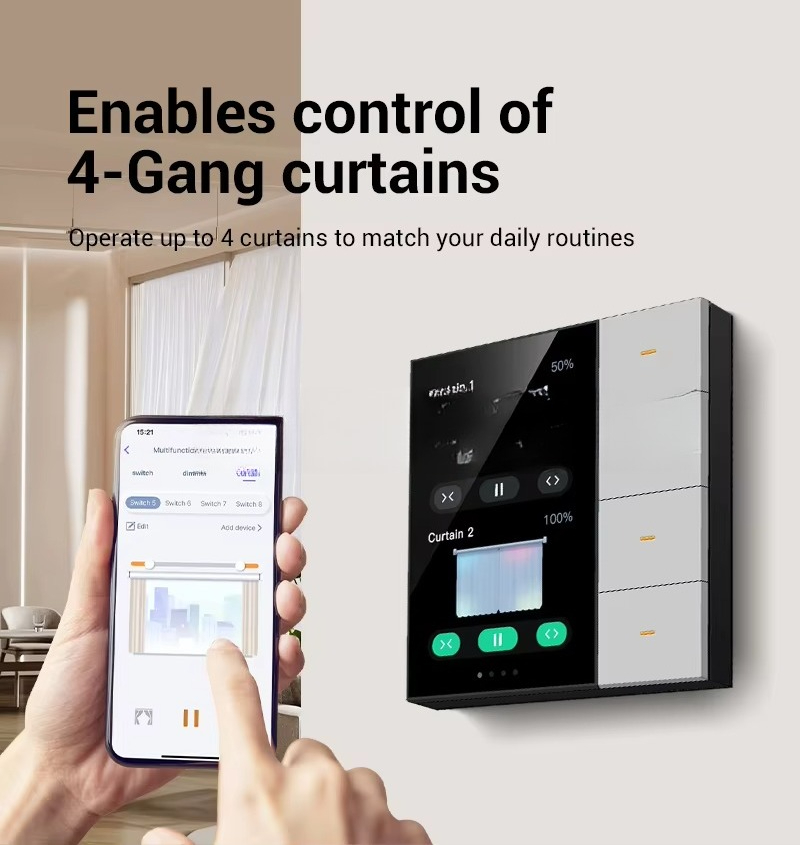 4 Gang Zigbee Smart Life Smart - Smart Home Control Panel recension och pris