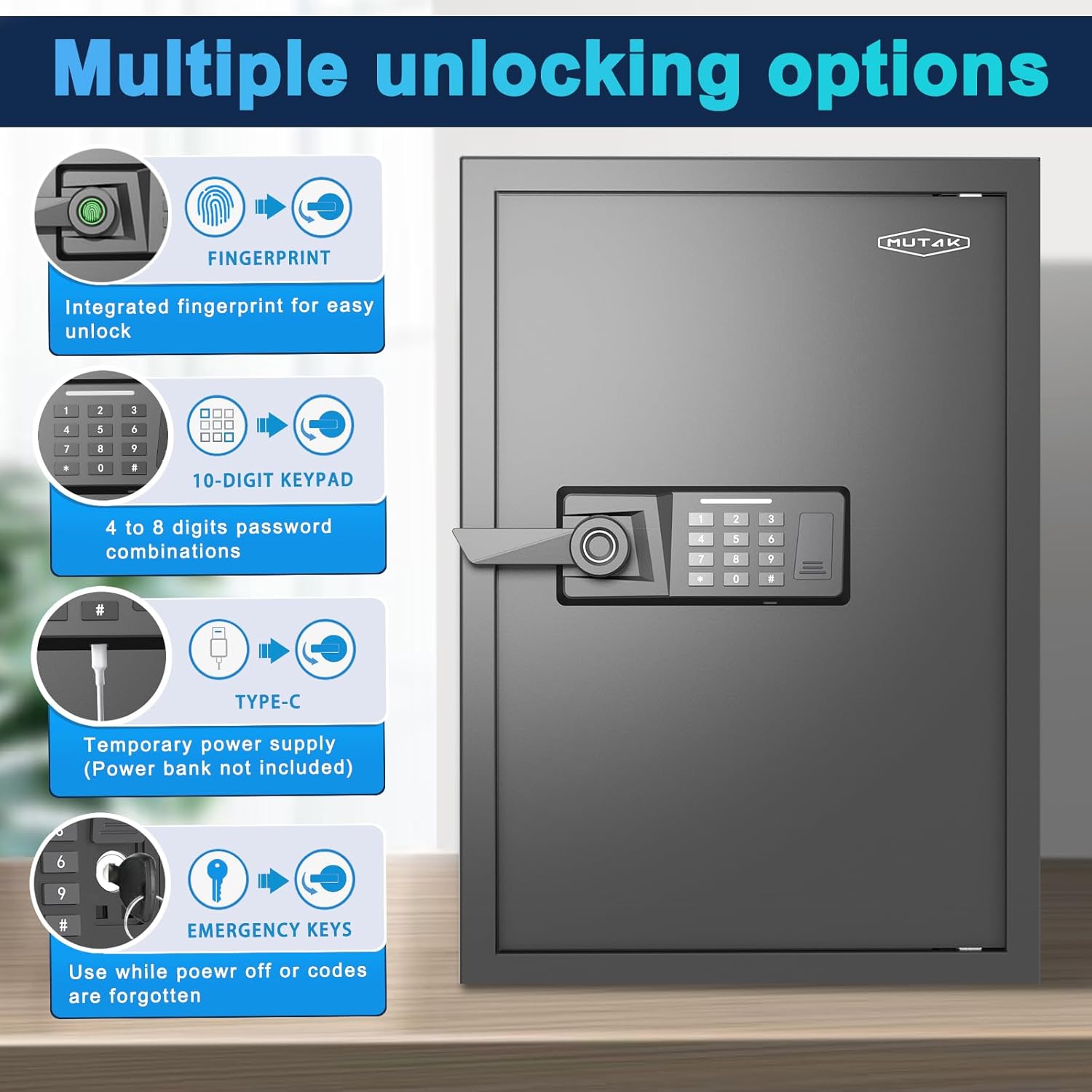 Smart Home Safe 2.0 Cub Biomet - Smart Home Keyboard recension och pris