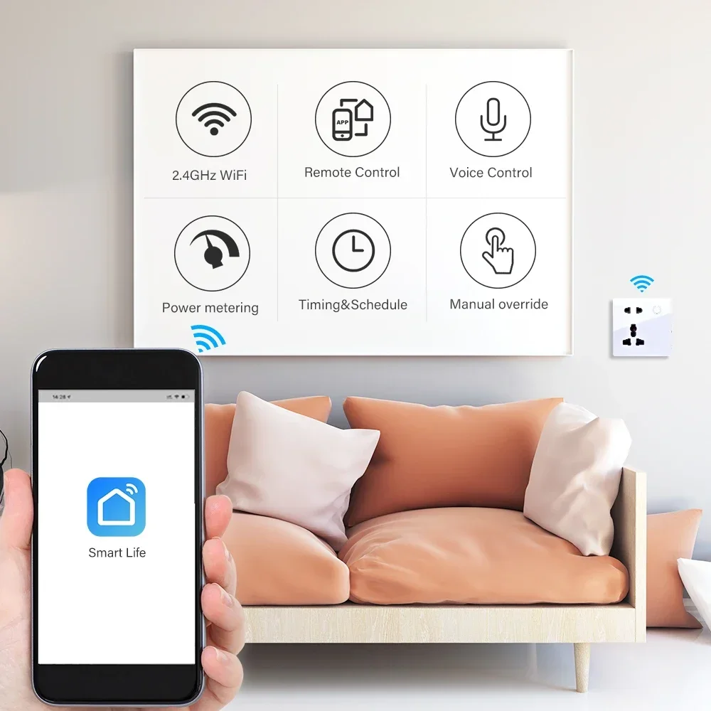 Customized Smart WiFi Wall Soc - Smart Home Control Panel recension och pris