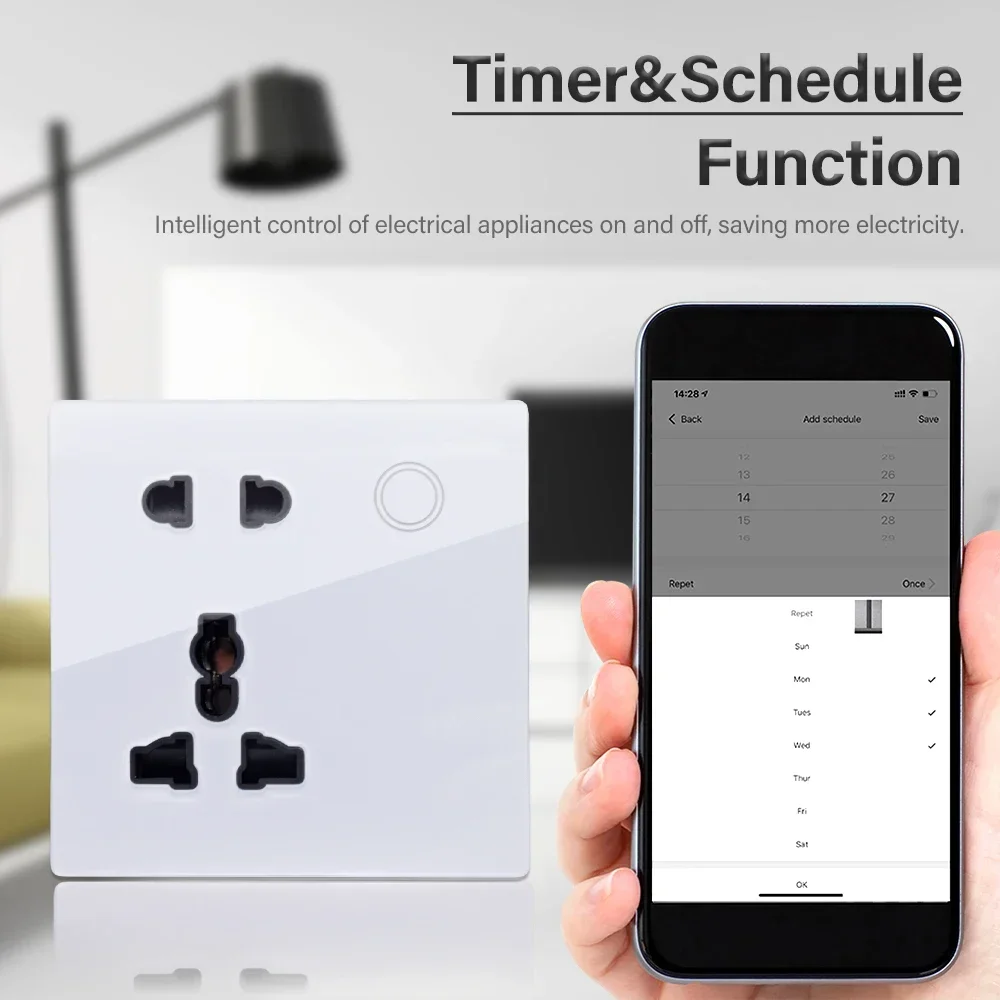 Customized Smart WiFi Wall Soc - Smart Home Control Panel recension och pris