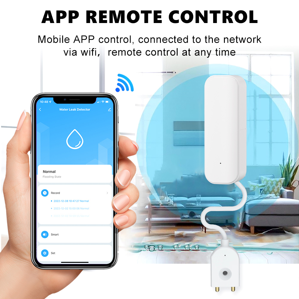 WiFi/Zigbee Water Level Sensor - Wifi Water Leak Detector recension och pris