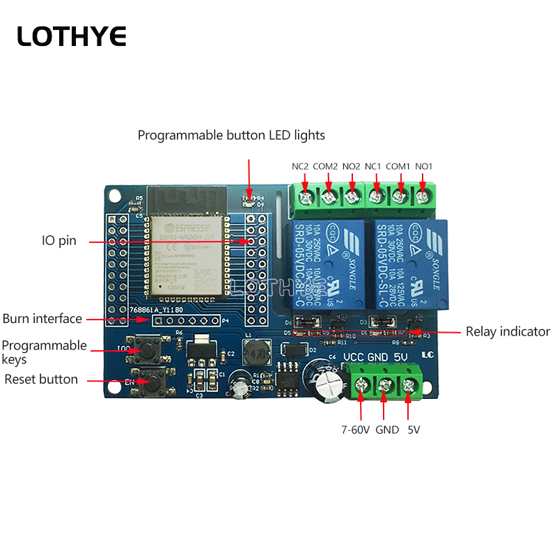ESP32-WROOM ESP32 Dual Channel - Smart Home Esp32 recension och pris