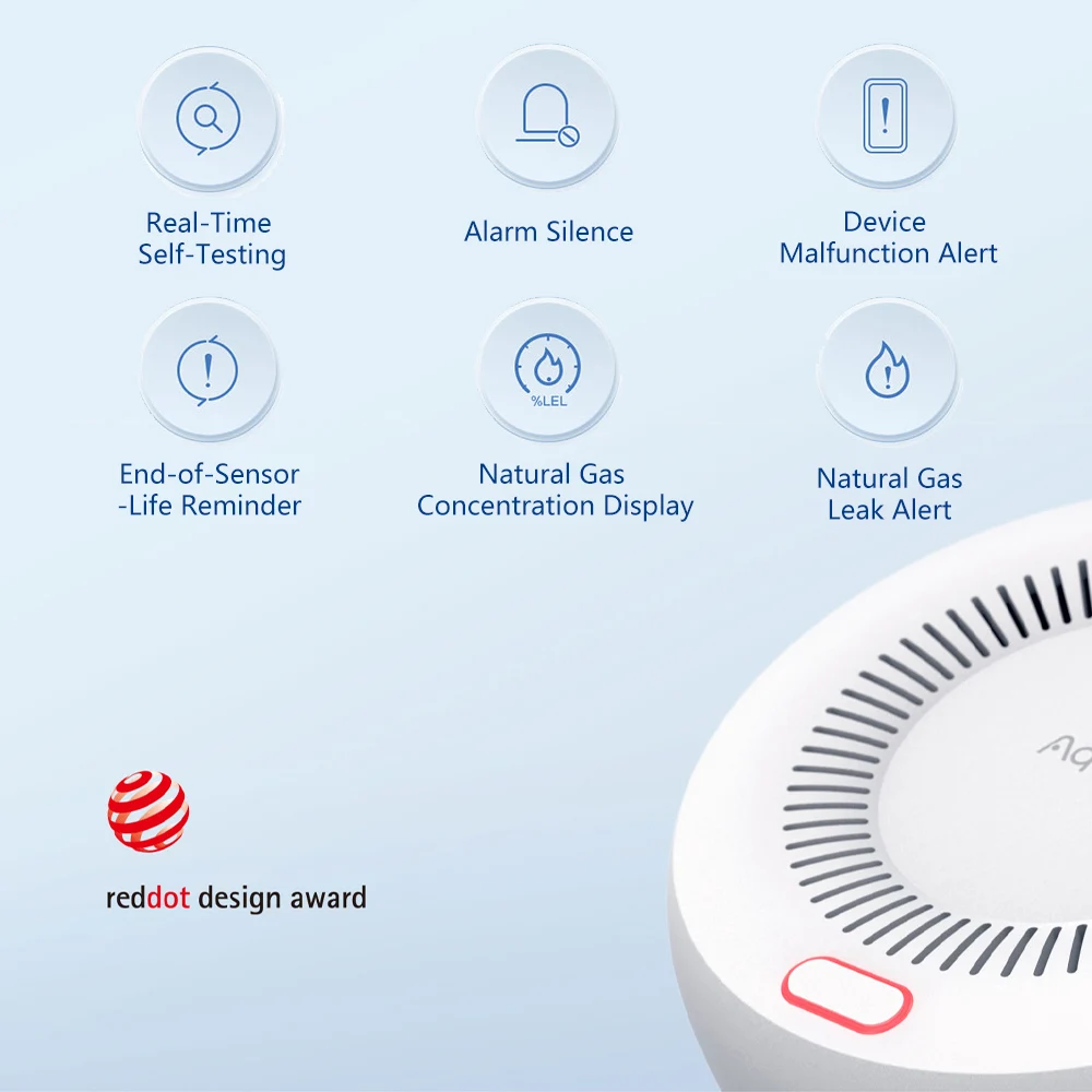 Aqara Natural Gas Detector Sma - Smart Home Ecosystems recension och pris