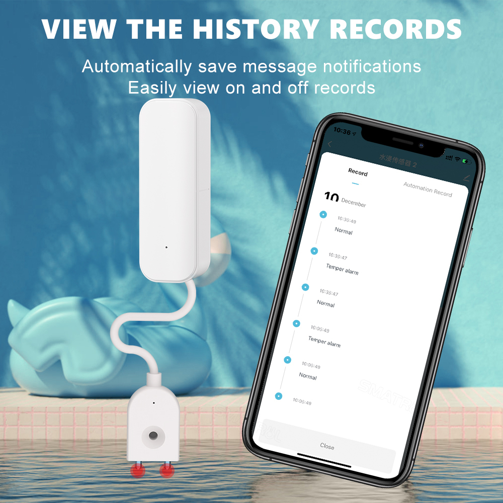 WiFi/Zigbee Water Sensor Tuya  - Wifi Water Leak Detector recension och pris