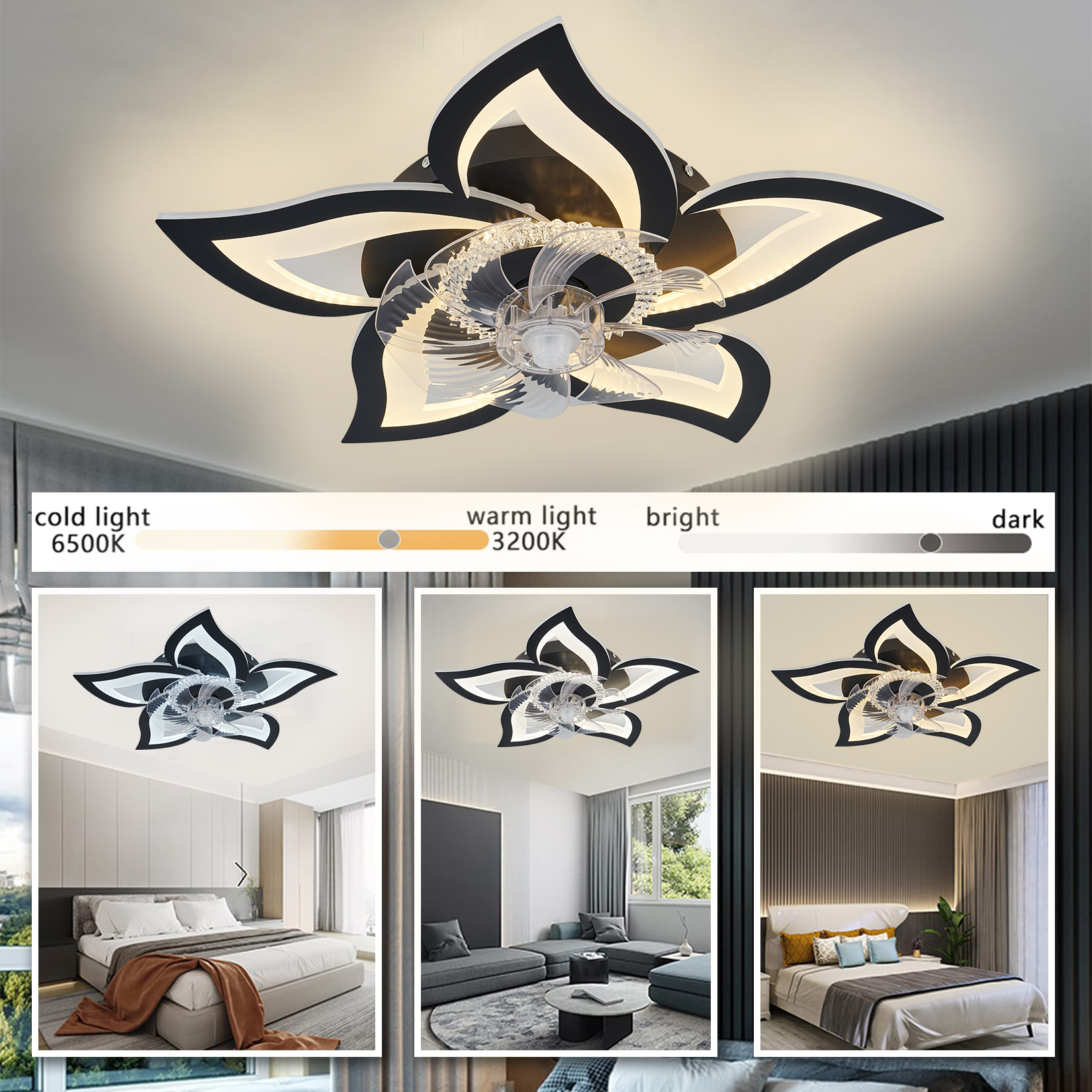 Lotus Led Ceiling Fan with Sma - Smart Home Ventilation recension och pris