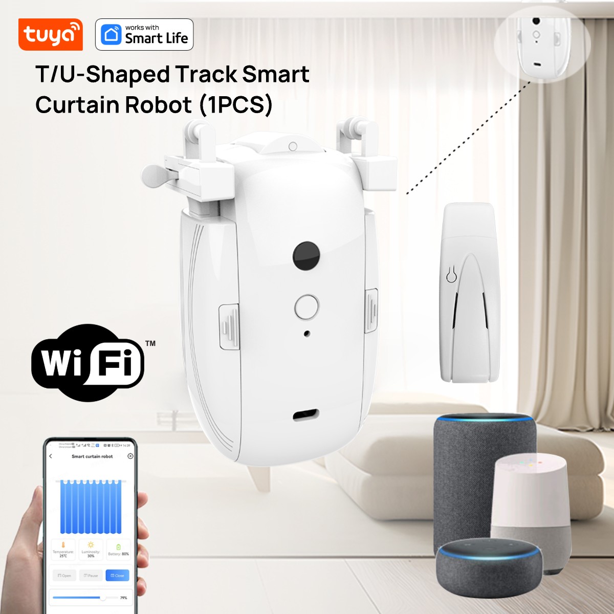 Tuya Smart WiFi Curtain Robot  - Smart Home Control Panel recension och pris