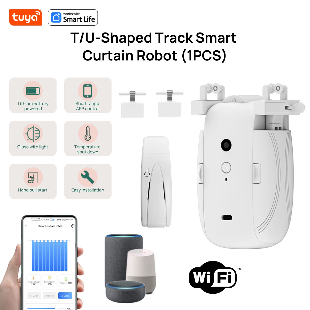 Tuya Smart WiFi Curtain Robot  - Smart Home Control Panel recension och pris