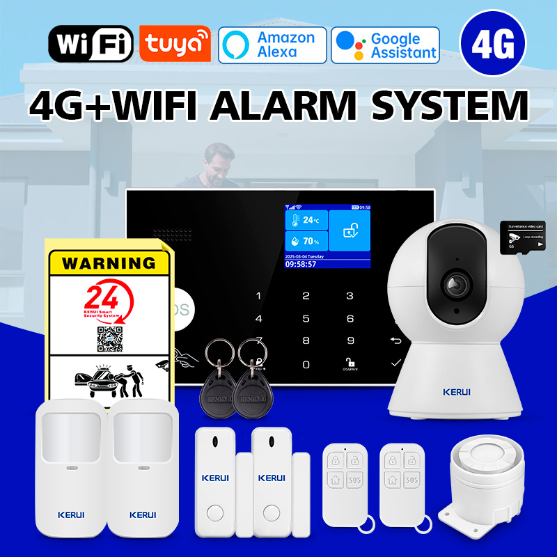 KERUI WiFi+4G Home Alarm with  - Smart Home Keyboard recension och pris