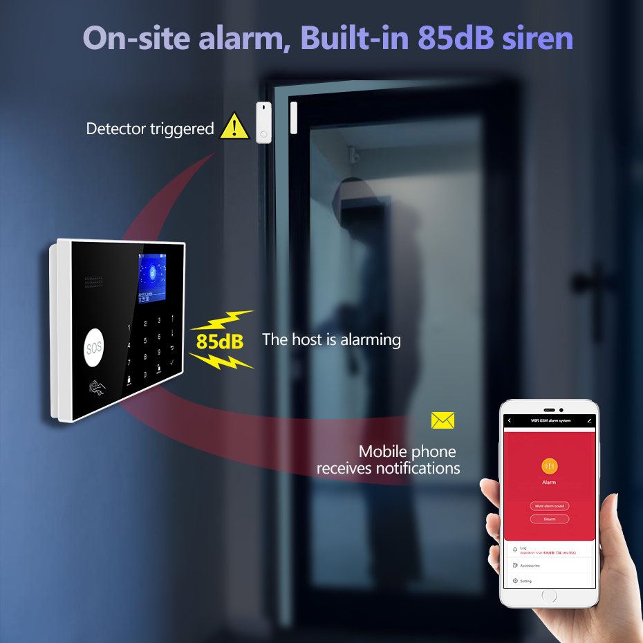 KERUI WiFi+4G Home Alarm with  - Smart Home Keyboard recension och pris