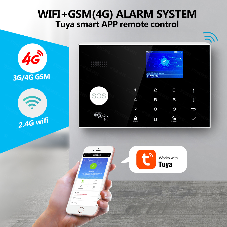 KERUI WiFi+4G Home Alarm with  - Smart Home Keyboard recension och pris