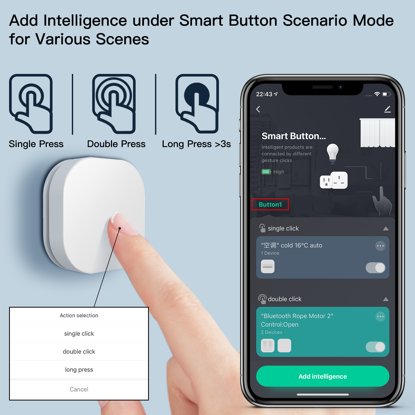 Mini Wireless Switch ZigBee eW - Smart Home Hub Xiaomi recension och pris