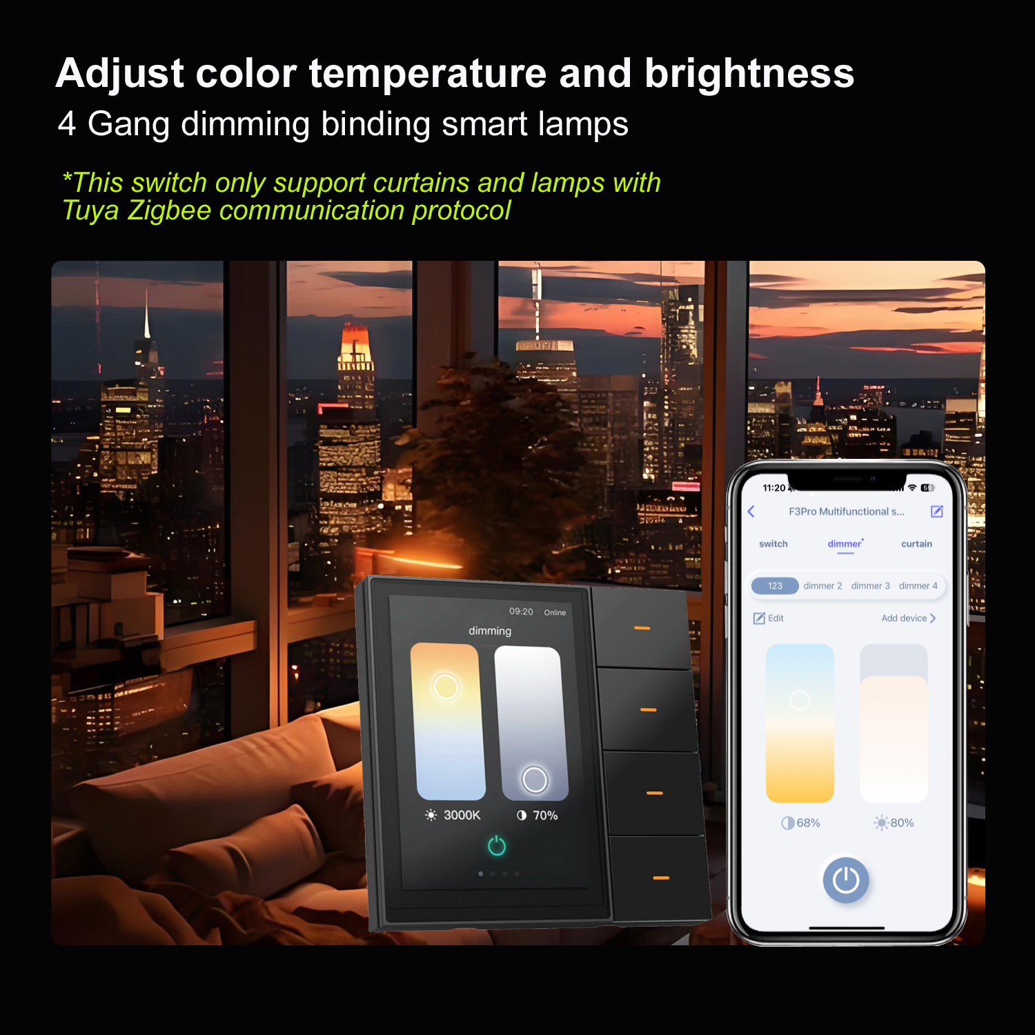 F3-pro Tuya Smart Panel ZigBee - Smart Home Control Panel recension och pris