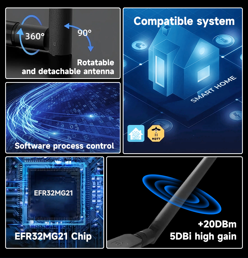 Long Range ZigBee 3.0 USB Dong - Zigbee Gateway recension och pris