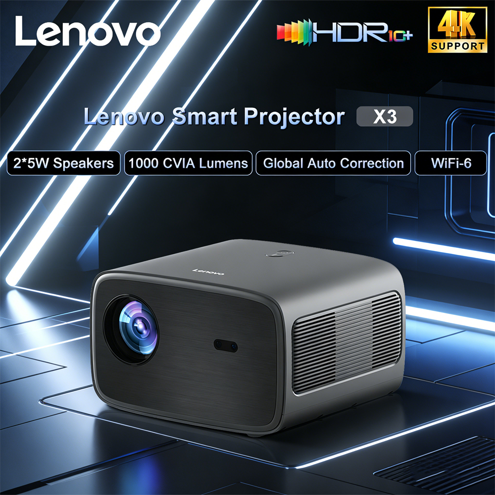 Lenovo X3 4K Projector HDR 10  - Smart Home Midea recension och pris