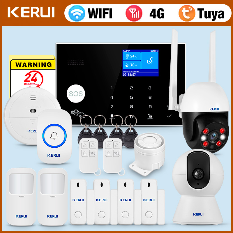 KERUI 4G Alarm with Doorbell R - Smart Home Keyboard recension och pris