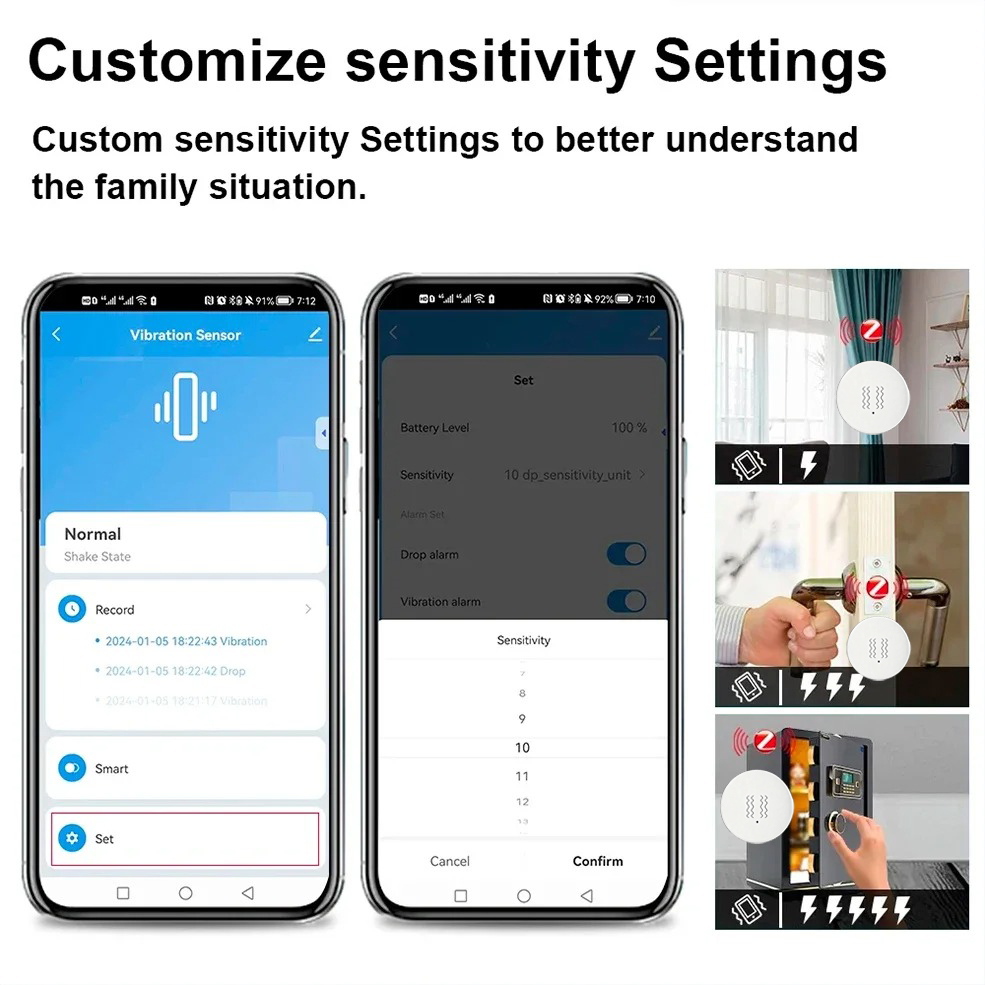 Tuya ZigBee Smart Vibration &  - Smart Home Ecosystems recension och pris