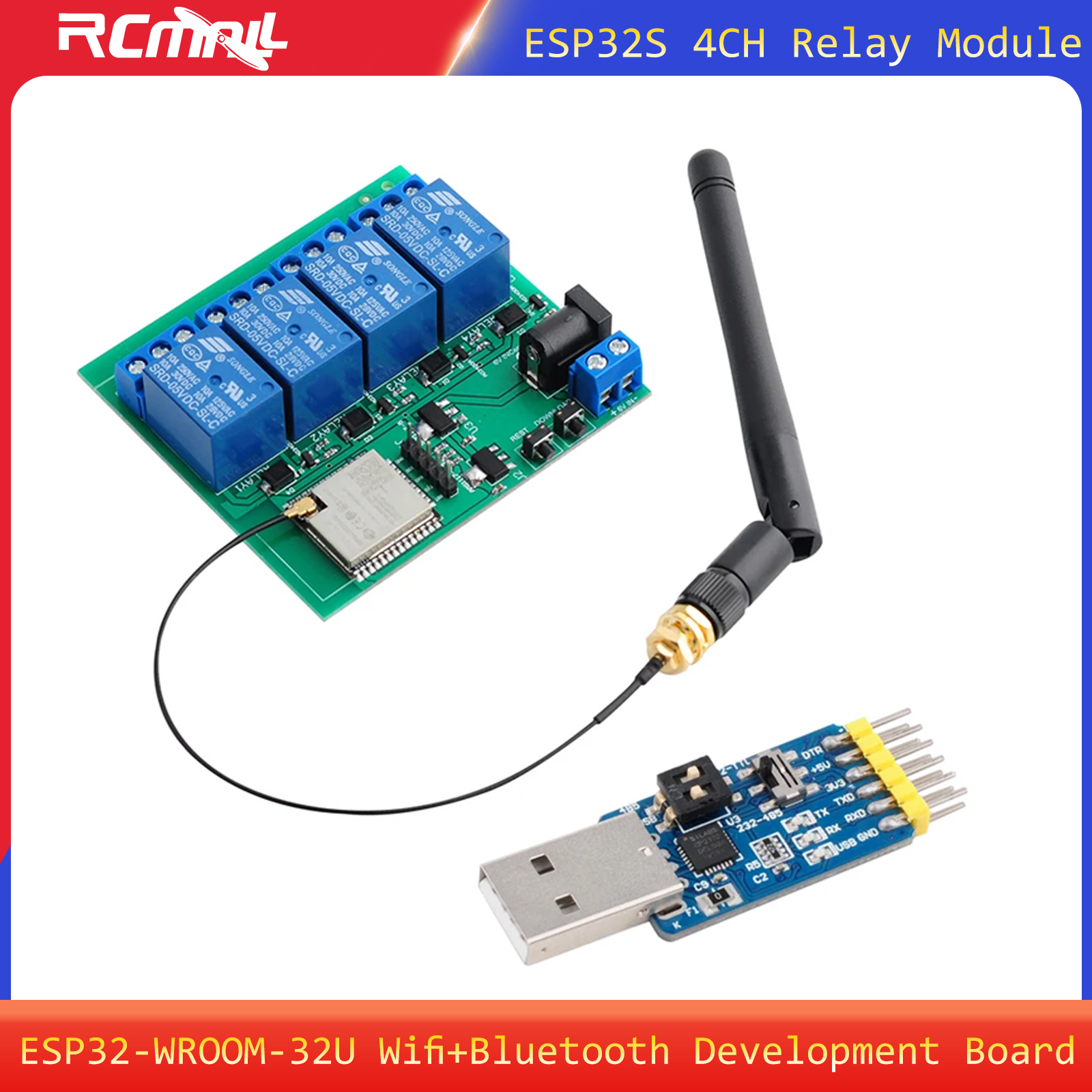 ESP32S 4CH Relay Module ESP32  - Smart Home Esp32 recension och pris