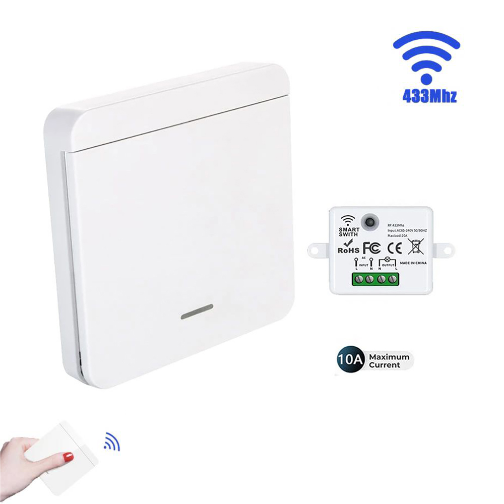 RF 433MHz Wireless Wall Switch - Smart Home Ventilation recension och pris