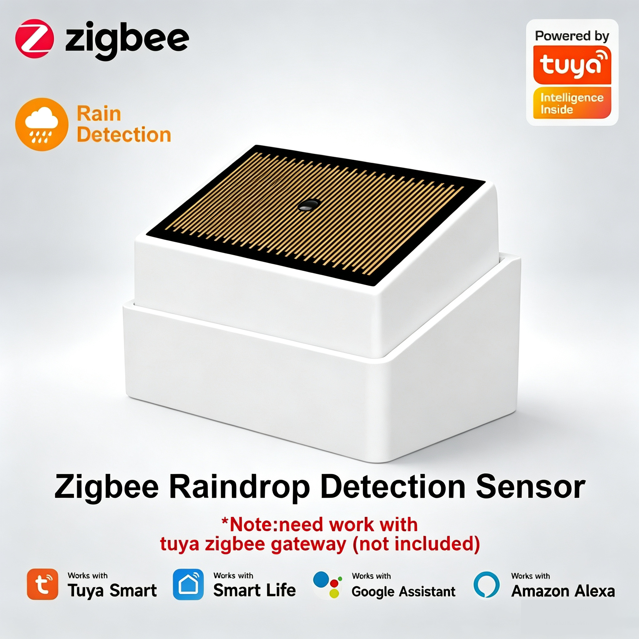 Tuya ZigBee Smart Rain Detecti - Wifi Water Leak Detector recension och pris