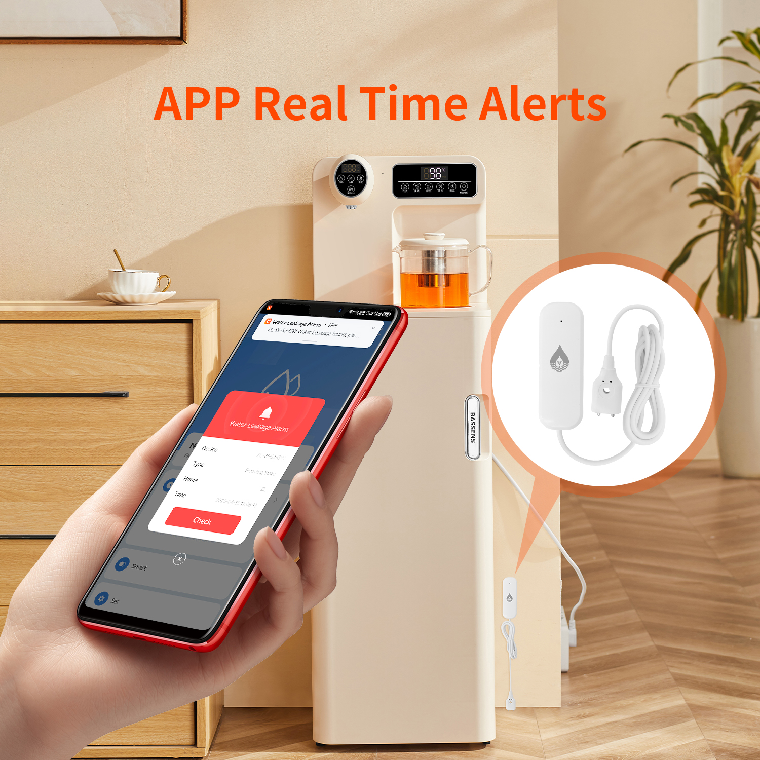 YFK Tuya WiFi Water Leakage Se - Wifi Water Leak Detector recension och pris