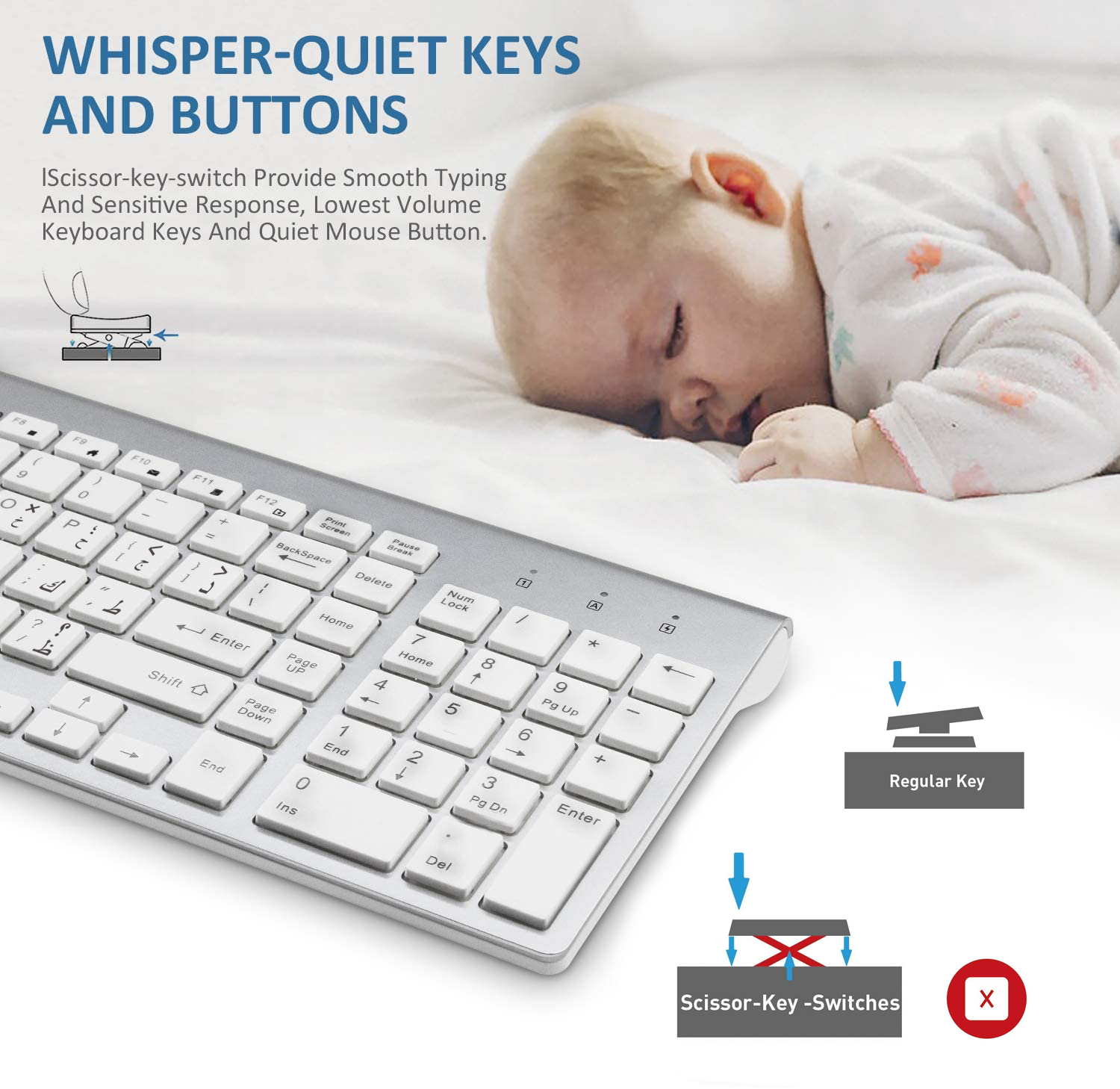 Arabic Enghish Character Slim  - Smart Home Keyboard recension och pris