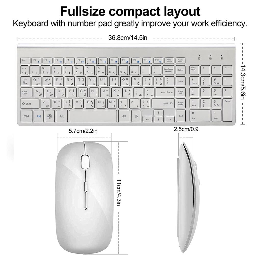 Arabic Enghish Character Slim  - Smart Home Keyboard recension och pris