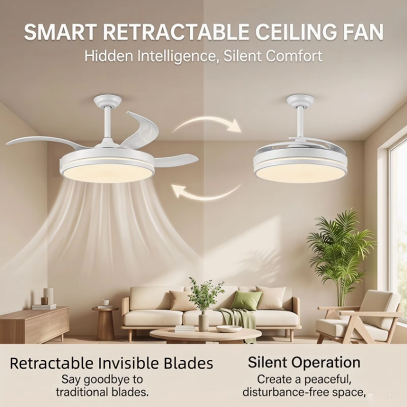 Smart Ceiling Fan with LED Lig - Smart Home Ventilation recension och pris