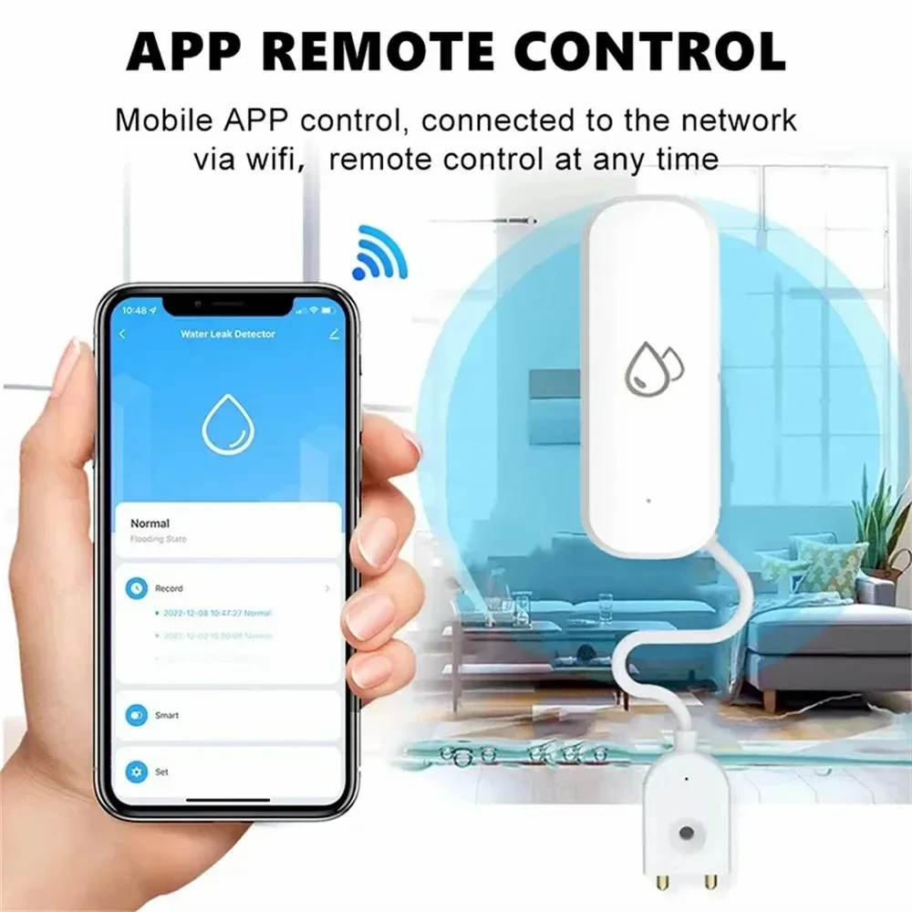 Tuya WiFi Water Sensor Leakage - Wifi Water Leak Detector recension och pris