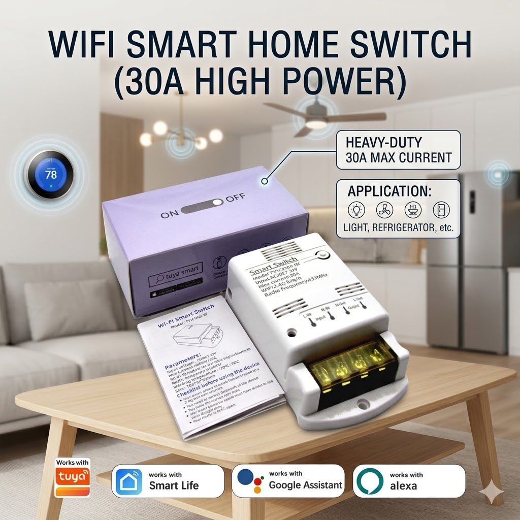 Smart Wifi Switch Module Appli - Smart Home Ventilation recension och pris