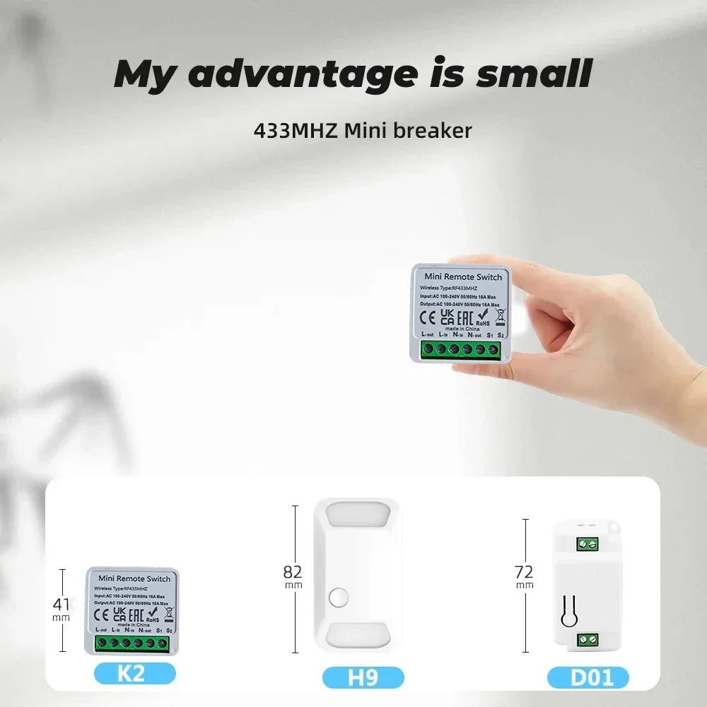 433Mhz RF 86 Wall Panel Switch - Smart Home Ventilation recension och pris