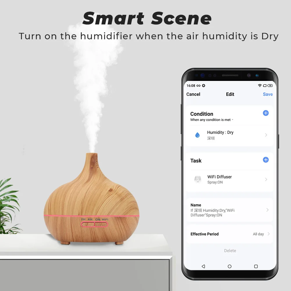 Tuya WiFi Smart Air Humidifier - Smart Home Keyboard recension och pris