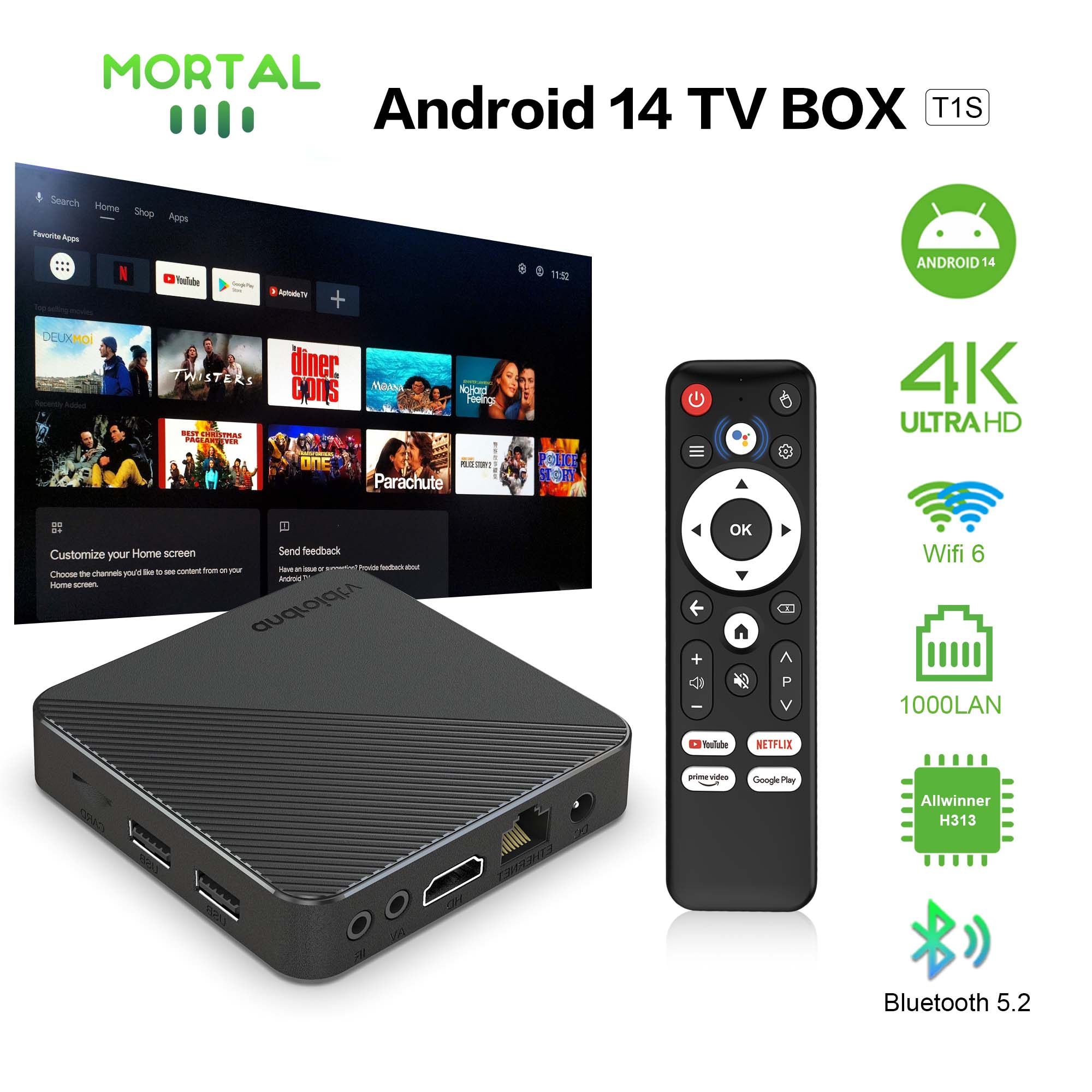 Android14 TV Box Smart Home th - Smart Home Midea recension och pris