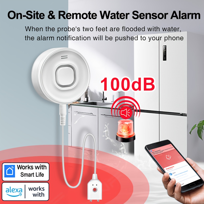 YNF Smart WiFi Water Leak Dete - Wifi Water Leak Detector recension och pris