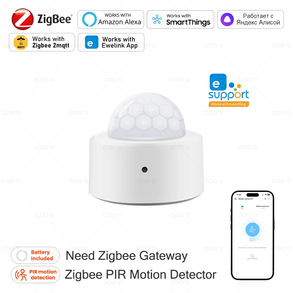Zigbee Mini PIR Motion Sensor  - Zigbee Gateway recension och pris